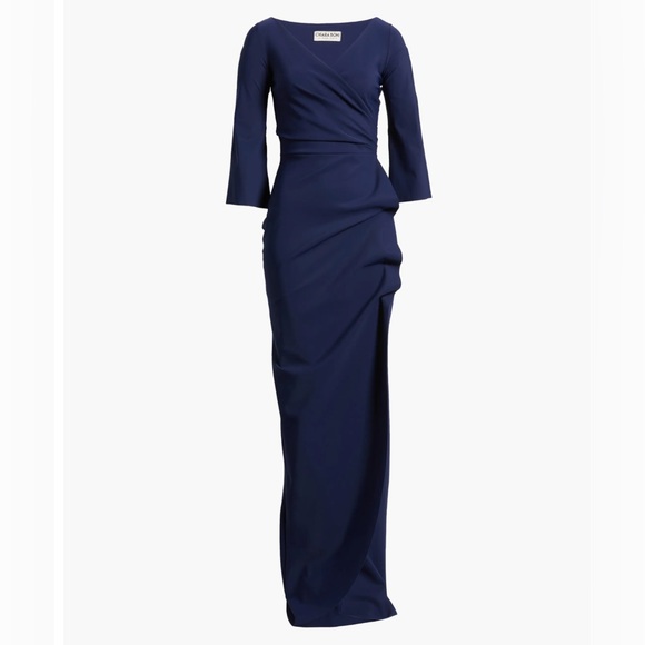 Chiara Boni La Petite Robe Zalfa Ruched Faux Wrap Dress